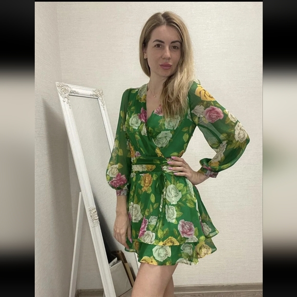 🏵️💚 Zara Mini Floral Dress - Picture 12 of 15
